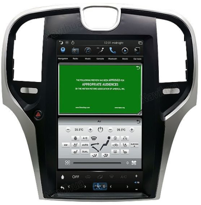 Штатное головное устройство Tesla для Chrysler 300C 2013-2016 на Android 9 Carmedia NH-1301