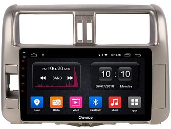 Штатная магнитола Ownice G60 S9613V для Toyota Prado 150 (Android 8.1)