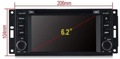 Штатное головное устройство Jeep, Dodge, Chrysler на Android 11 Carmedia MKD-J613-P4N