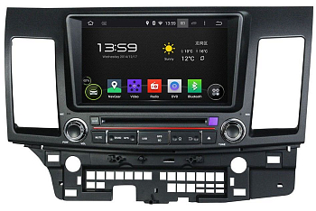 Штатное головное устройство Mitsubishi Lancer X 2007-2013 на Android 9.0 Carmedia KD-8062-P6