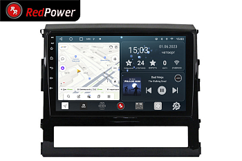 Автомагнитола штатная с 2K экраном RedPower 71201 Slim на Android 10 для Toyota Land Cruiser 200 2014+