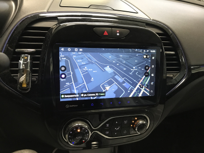 Автомагнитола штатная с 2K экраном RedPower 71259M Slim на Android 10 для Renault Kaptur 1-поколение (04.2016-н.в.) с климат-контролем