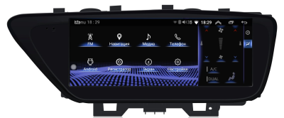 Монитор 10,25" Lexus ES 2012-2018 (комплектации с 8" монитором и квадратной мышкой) на Android 13 - Radiola RDL-LEX-ES High