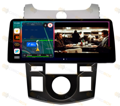Штатная магнитола Kia Cerato 2009-2012 климат (серебристо-черная) на Android 10, DSP, 4G, IPS, Carplay - Cardrox CD-4507-12 (12 дюймов)