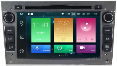 Штатная автомагнитола Opel Astra H, Vectra C, Corsa D, Antara, Vivaro, Meriva, Zafira (темно серый) Carmedia MKD-7408-P6-g Android 10 DSP