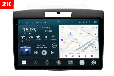 Автомагнитола штатная с 2K экраном RedPower 71411 Slim на Android 10 для Honda CRV 4-поколение (08.2012-12.2018)