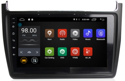 Штатное головное устройство Android 6.0 Carmedia MKD-1019 для Volkswagen POLO