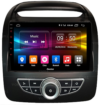 Штатная магнитола для KIA Sorento 2012-2020 (климат на штатном экране) на Android 10, DSP, HDMI, Интерьерная подсветка - Carmedia OL-9794-2-D