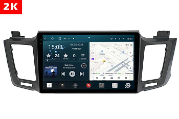 Автомагнитола штатная с 2K экраном RedPower 71017 Slim на Android 10 для Toyota RAV4 2013-2019