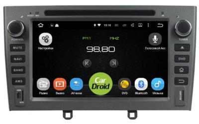 Штатная магнитола Roximo CarDroid RD-2901DG для Peugeot 308, 408 серый (Android 9.0) DSP