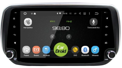 Штатная магнитола CarDroid RD-2029D для Hyundai SantaFe 4, 2018 (Android 8.0) DSP