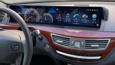 Монитор 12,3" + приборная LCD-панель для Mercedes-Benz S класс (W221) 2005-2013 на Android 12 - Radiola RDL-7122