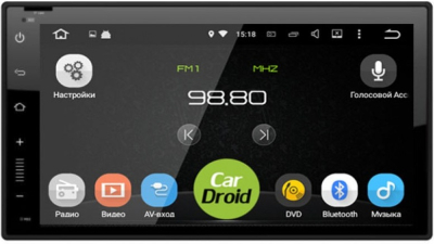 Универсальная 2DIN магнитола Roximo CarDroid RD-1005 slim (Android 8.0) 7 дюймов
