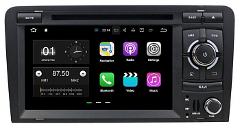 Штатное головное устройство Android 7.1 Newsmy KD-7037-P3-7 для AUDI A3, S3, RS3 2003-2011