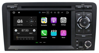 Штатное головное устройство Android 7.1 Newsmy KD-7037-P3-7 для AUDI A3, S3, RS3 2003-2011