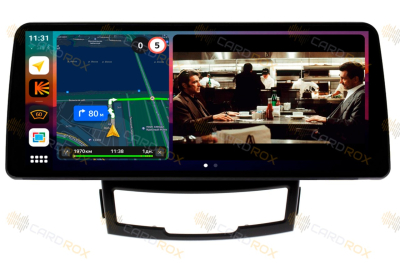 Штатная магнитола SsangYong Actyon 2011-2013 на Android 10, DSP, 4G, IPS, Carplay - Cardrox CD-4370-12 (12 дюймов)