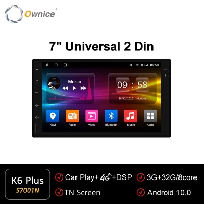 Универсальная магнитола 7'' для 2DIN Universal на Android 12  - Carmedia OL-7001-Q
