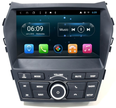Штатное головное устройство Hyundai Santa Fe 2012+ (DM), Grand Santa Fe 2014+ на Android 9.0 CARMEDIA KR-9235-DSP