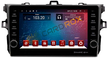 Головное устройство на Android 10 для Toyota Corolla E150 2007-2013 CARDROX FD-4007-TS10-4-64 с кнопками и DSP процессором (маленькая рамка)