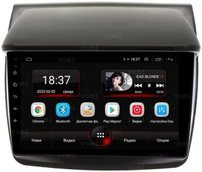 Штатная магнитола VOMI AK334R9-MTK-LTE-4-64 для Mitsubishi PajeroSport 2 2008-2016, L200 2006-2015 на Android 10