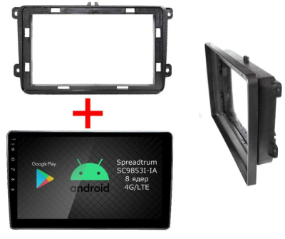 Штатная магнитола Roximo 2K / RI-3701 для Volkswagen, Skoda универсальная 10 дюймов на Android 12 (8/128Gb)