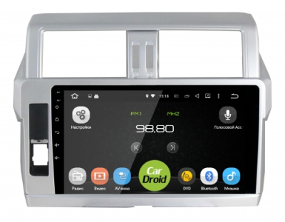 Штатная магнитола CarDroid RD-1116F для Toyota Land Cruiser Prado 150, 2013 (Android 10)