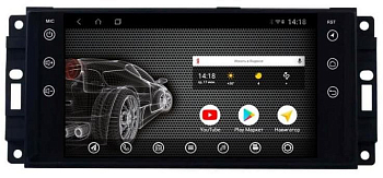 Штатная автомагнитола VOMI ST8718-TS9 для Jeep, Dodge, Chrysler (красная подсветка) на Android 10 Штатная автомагнитола VOMI ST8718-TS9 для Jeep, Dodge, Chrysler (красная подсветка) на Android 10