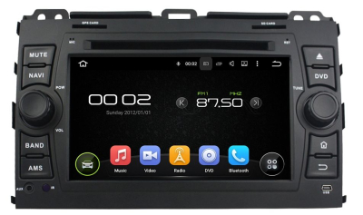 Штатная автомагнитола Android 10 Carmedia XN-7027-P30 для TOYOTA Land Cruiser Prado 120 2002-2009