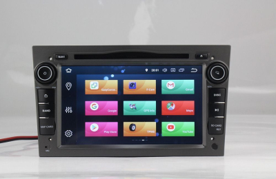 Штатная автомагнитола Opel Astra H, Vectra C, Corsa D, Antara, Vivaro, Meriva, Zafira (темно серый) Carmedia MKD-7408-P6-g Android 10 DSP