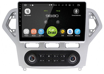 Штатная магнитола CarDroid RD-1708FA для Ford Mondeo 4, 2007-2010 (Android 10)