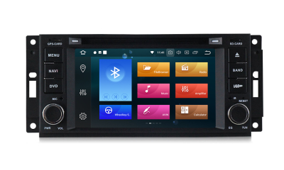 Штатное головное устройство Jeep, Crysler, Dodge на Android 11 Carmedia MKD-J613-P6N