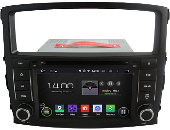 Штатное головное устройство Mitsubishi Pajero IV 2006-2015 (V97/V93) на Android 9.0 Carmedia KD-7054-P5