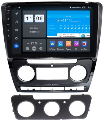 Штатная магнитола VOMI ZX342R10-7862-LTE для Skoda Octavia A5 2010-2013 на Android 10