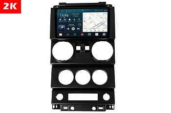 Автомагнитола штатная с 2K экраном Redpower 75413 на Android 10 для Jeep Wrangler 3-поколение JK (08.2006-07.2010)