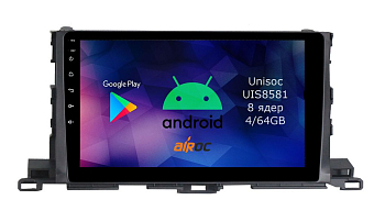 Штатная магнитола для Toyota Highlander 3 на Android 14 - Airoc RMN-1112