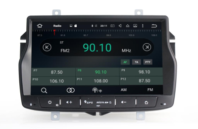 Штатное головное устройство Lada Vesta на Android 10 Carmedia MKD-L860-P6