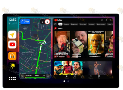 Штатная магнитола Toyota Vitz, Yaris 2006 - 2010 вместо магнитолы 200x100мм на Android 10, DSP, 4G, IPS, Carplay - Cardrox CD-4959-13 (11-13 дюймов)