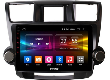 Штатная магнитола для Toyota Highlander 2007-2014 U40 на Android 10, DSP, HDMI, Интерьерная подсветка - Carmedia OL-9431-2-D