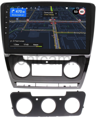 Штатная магнитола для Skoda Octavia II (A5) 2004-2013 OEM GT10-1022 с климатом и без на Android 10