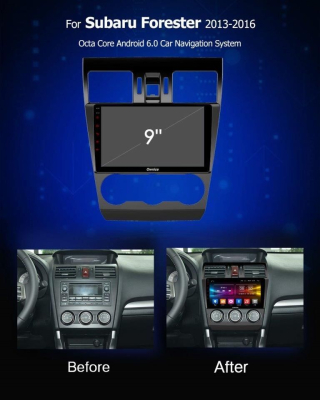 Штатное головное устройство Android 9.0 Carmedia MKD-9108 для SUBARU Forester 2013-2014 (SH), XV 2012-2014, Impreza 2011+ (GP, GJ)