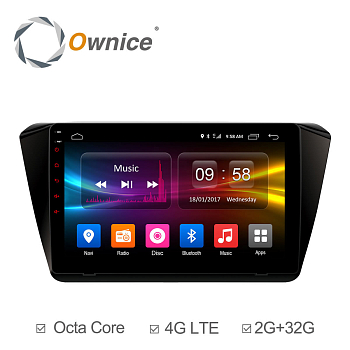 Штатная магнитола Ownice C500+ S1917P для Skoda Superb B8 (Android 6.0) Штатная магнитола Ownice C500+ S1917P для Skoda Superb B8 (Android 6.0)
