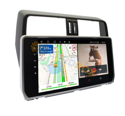 Штатная магнитола Toyota Prado 150 2018-2023 (для авто без круга) на Android 11 - Cardrox CD-4096M