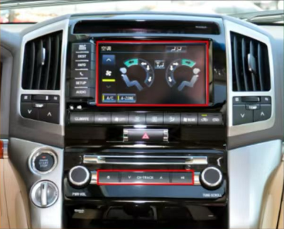 Штатная магнитола Toyota Land Cruiser 200 2012-2015 (для высоких комплектаций со штатной навигацией и круговым обзором) на Android 12 - Radiola RDL-LC200H 07-15 New (B)