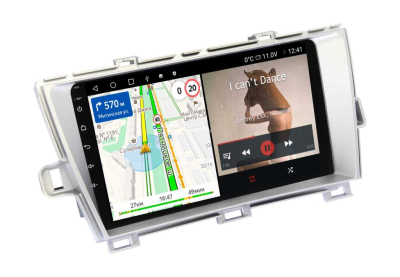 Штатная магнитола Toyota Prius 30 2009-2015, левый руль, серебро на Android 11 - Cardrox CD-4139M-LS