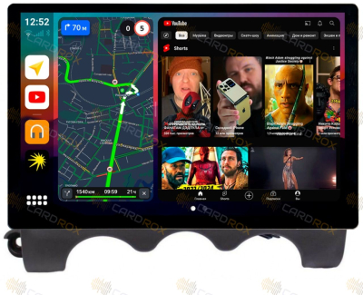 Штатная магнитола Mitsubishi Pajero Mini 2008-2012 2 рестайлинг на Android 10, DSP, 4G, IPS, Carplay - Cardrox CD-4629-13 (11-13 дюймов)