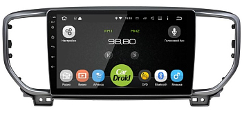 Штатная магнитола CarDroid RD-2329F для Kia Sportage 4 2018 (Android 10)