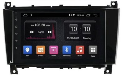 Штатная магнитола для Mercedes G класс W463 2001-2006, C класс W203, CLK C209, W209, Vito, Viano на Android 10 - Carmedia OL-8947-K1K2D