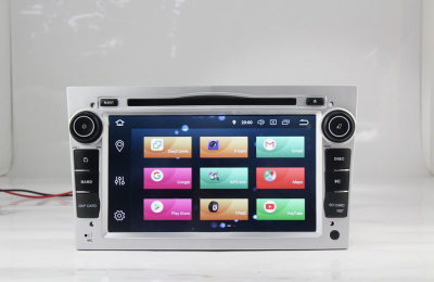 Штатное головное устройство Opel Astra H, Vectra С, Corsa D, Antara, Vivaro, Meriva, Zafira (черный лак) на Android 9.0 Carmedia MKD-7408-P6-s