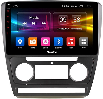 Штатная магнитола для Skoda Octavia A5 2004-2013 (взамен Swing, Bolero) на Android 10, DSP, HDMI, Интерьерная подсветка - Carmedia OL-1920-D
