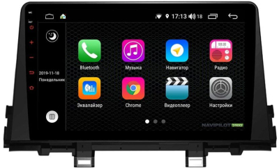 Штатное головное устройство KIA Picanto (2017-) 9 дюймов на Android 10 NaviPilot NPD10L-WH-K795-09